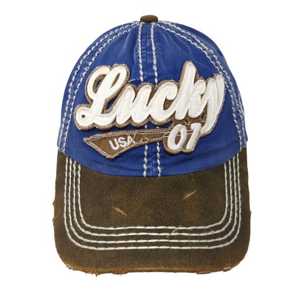 Lucky USA 07 Baseball Cap Multicolor One Size Adjustable Embroidered KB ETHOS - Picture 1 of 8